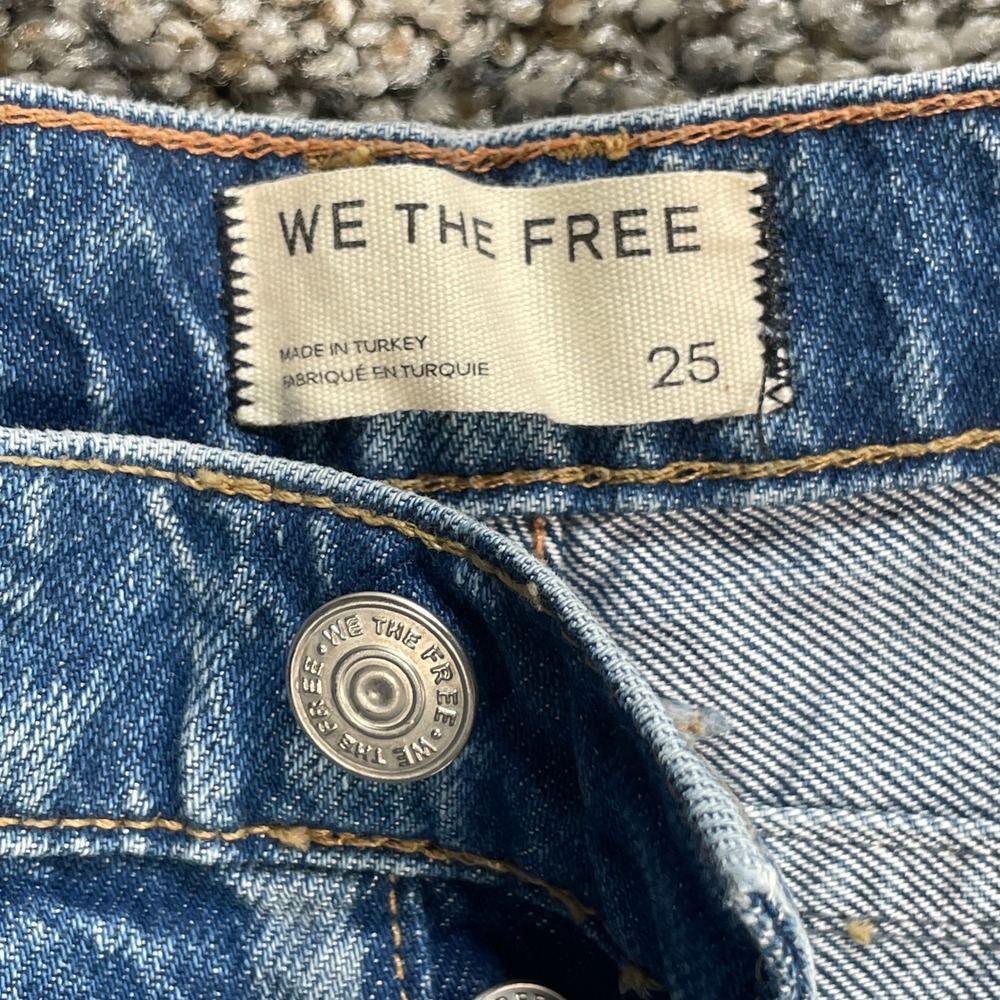 We The Free Free People Good Luck Women's 29 Barrel Mid Rise Wide Leg Jeans - Picture 4 of 11